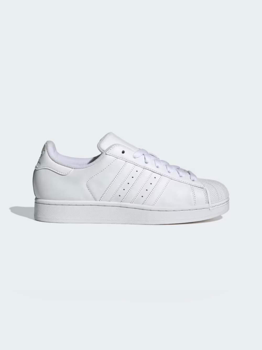 adidas White Leather Low-Top Sneakers